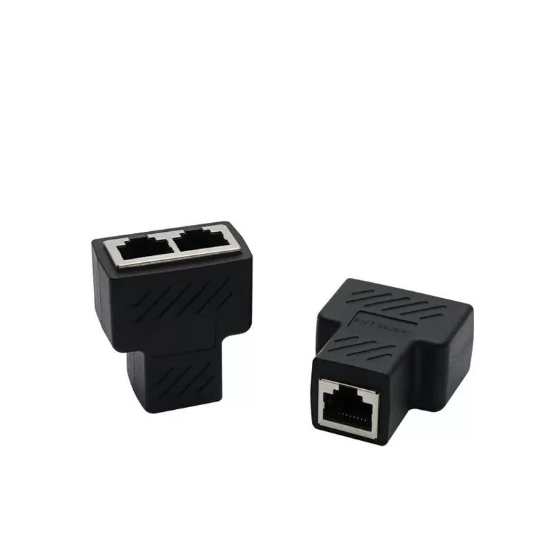 

New in Ethernet LAN Network Splitter 1 To 2 Ways Double Adapter Ports Coupler Connector Extender Adapter Plug Connector Adapter