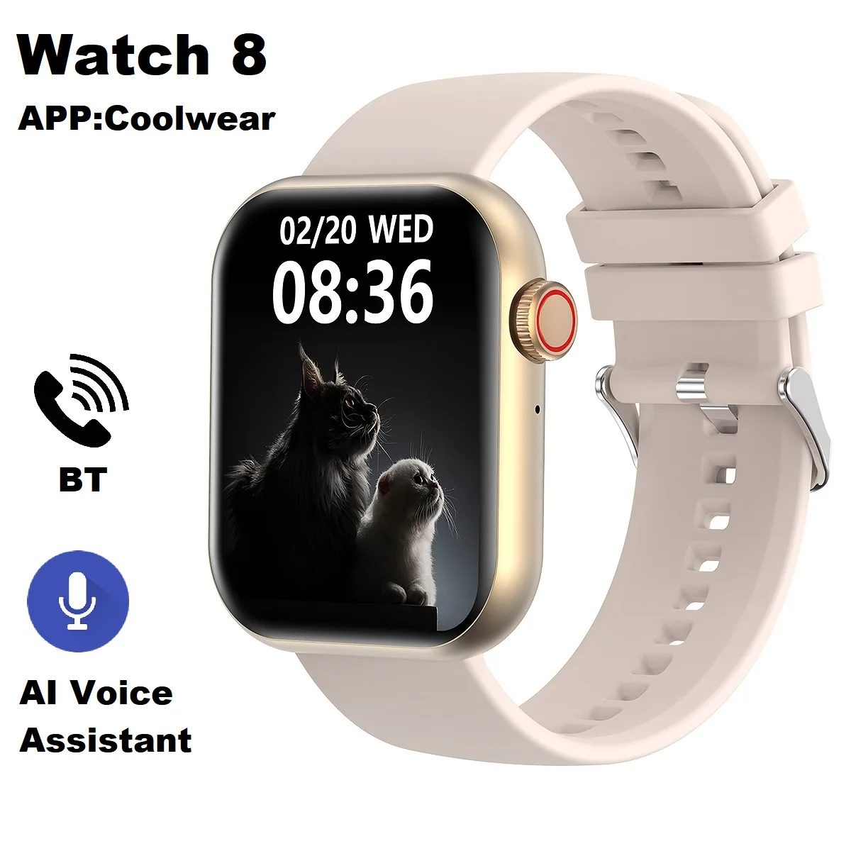

1.92" IPS Smartwatches Bluetooth Calling For Apple Watch 8 Heart Rate Monitoring Clock Waterproof Digital Women Men New IN 2023