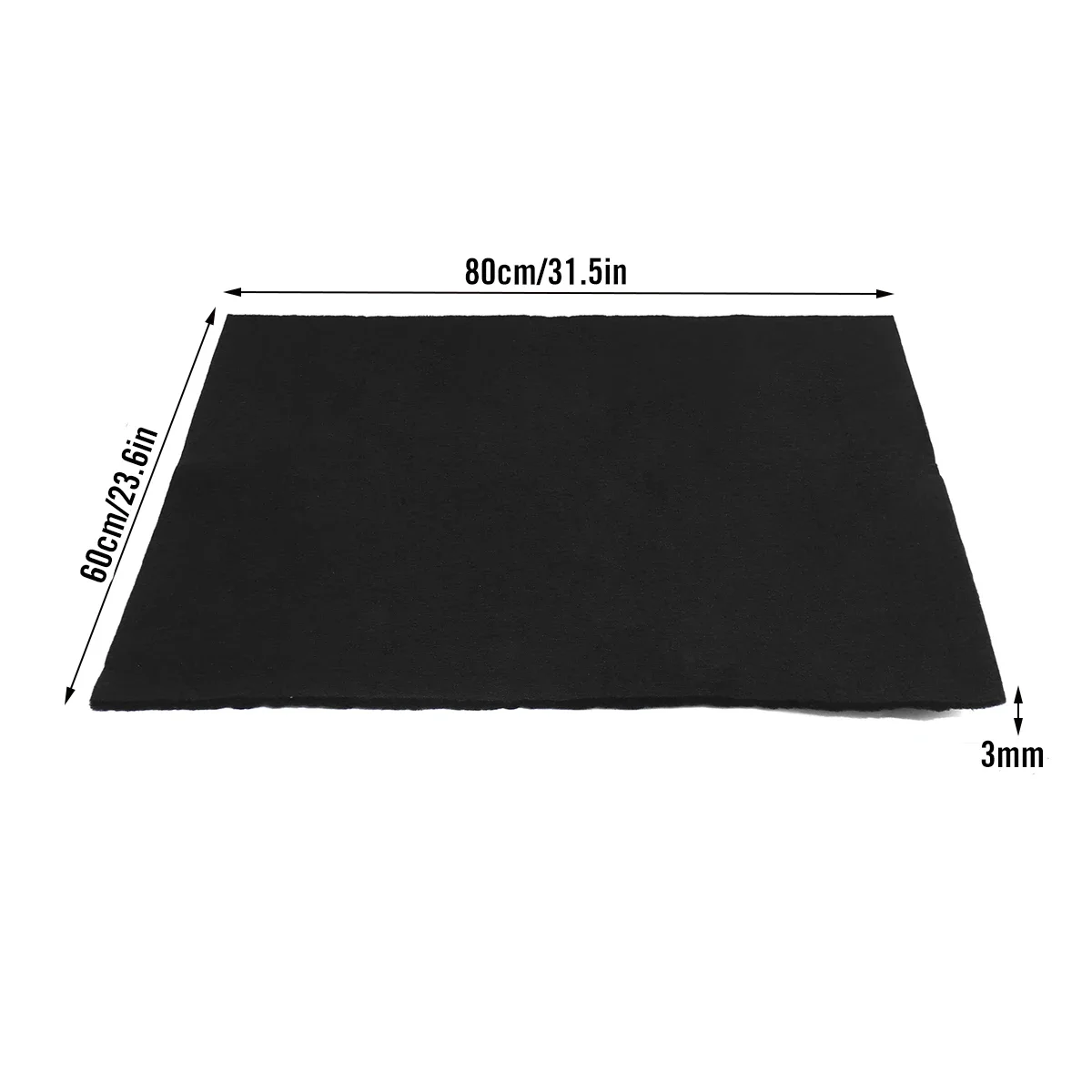 

3 размера, толщина 3 мм, домашняя ткань, черный кондиционер, активированный уголь, HEPA, аксессуары для очистителей воздуха, фильтрующая ткань для очистителя