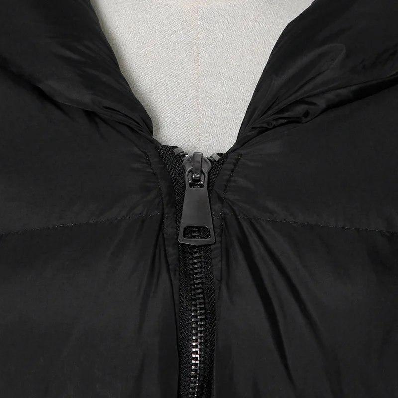 Fashion Temperament Casual Hooded Cotton Coat Long-sleeved Loose-fitting Long Women's Parka Coat Fashionable New Style 2022