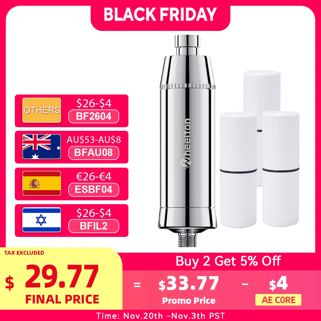 

WHEELTON Фильтр для душа для мягкой воды