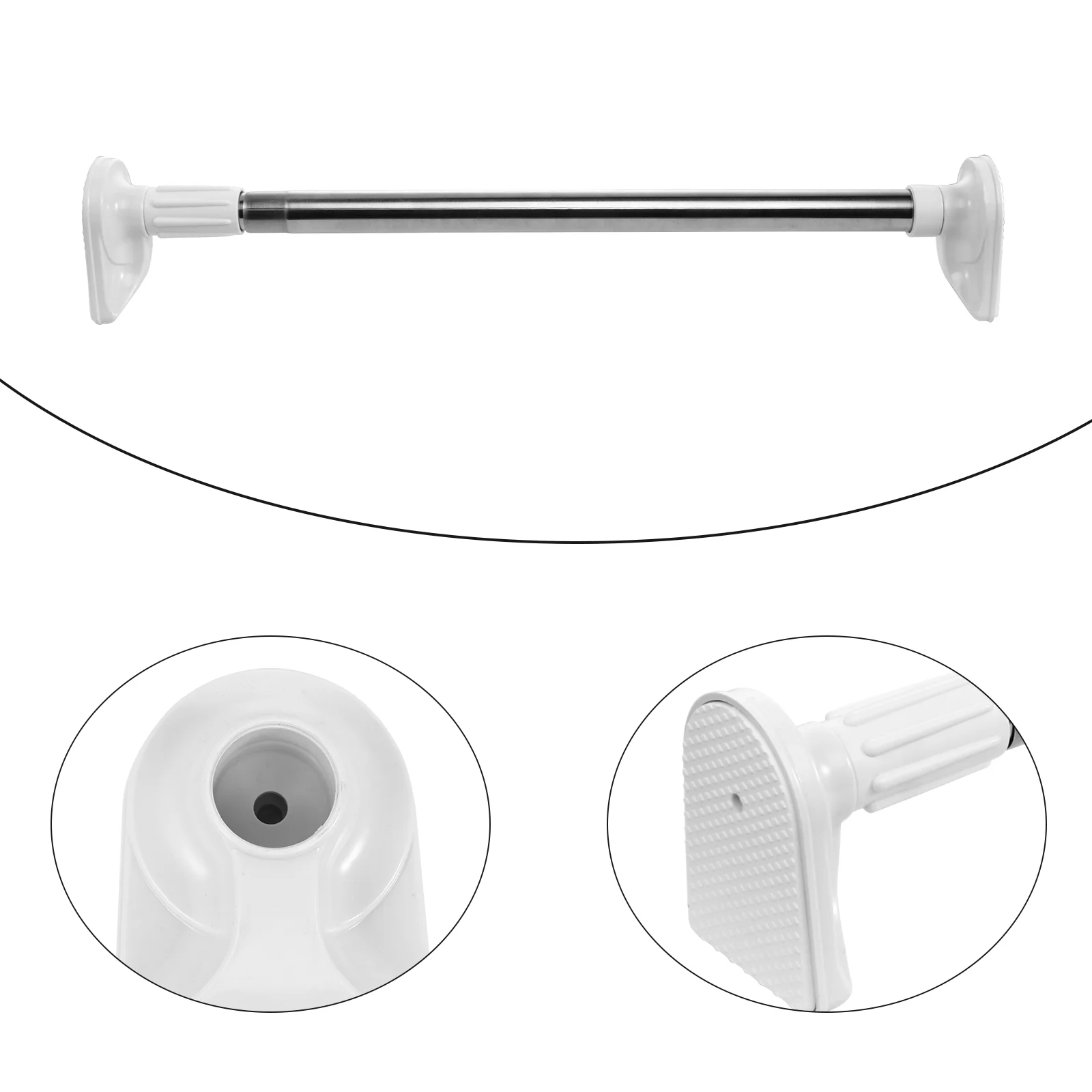 

Rod Rods Curtain Tension Adjustable Closet Clothes Spring Extension Rail Shower Short Window Mini Tention Drilling No Pole