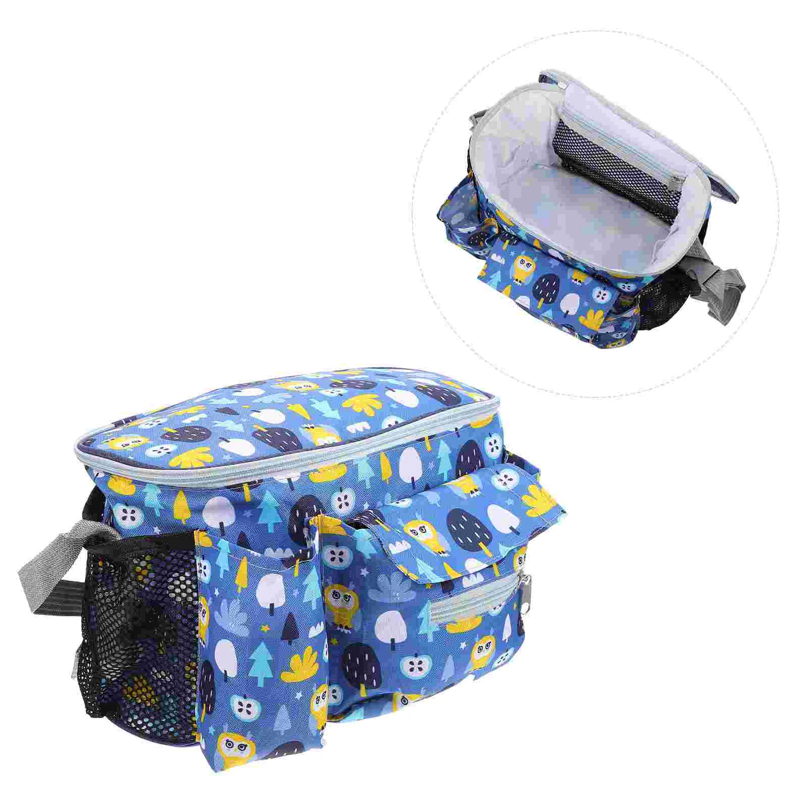 

1PC Cartoon Multi-use Hanging Nursery Bag Stroller Storage Bag Diaper Pouch Nappy Bag