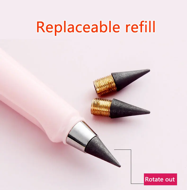 7PCS/set eternal pencil and refill art drawing sketch pen kawaii inkless magic school supplies kids stationery gifts | Канцтовары для