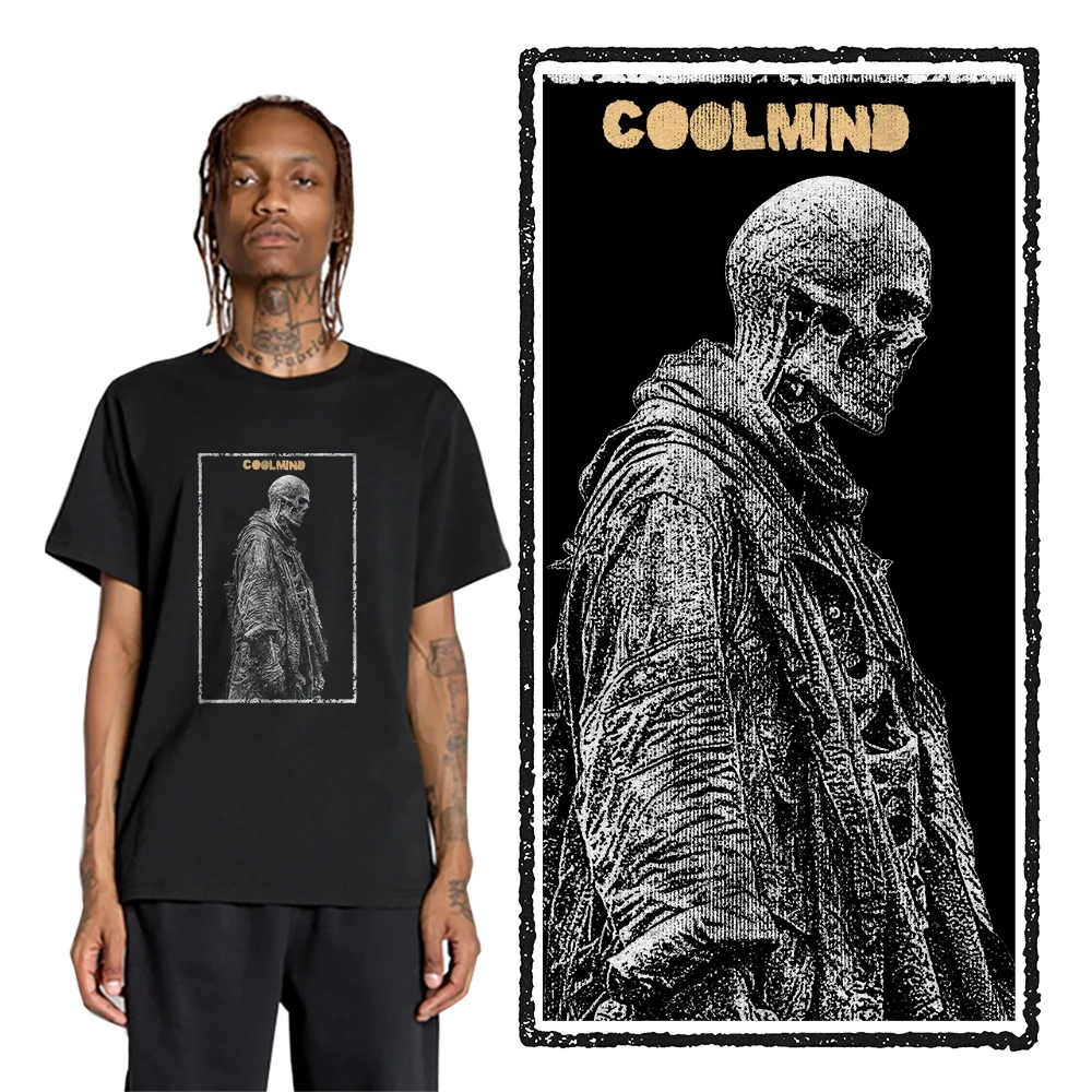 Coolmind U9 Высокое качество 100% хлопок эксклюзивная крутая уличная мужская футболка