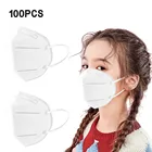 50-100 шт., одноразовые пылезащитные маски для детей