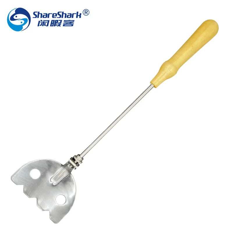 Приманка-креветка из нержавеющей стали с 2 отверстиями