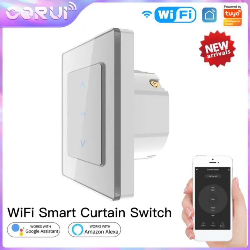 

Corui WiFi Smart Curtain Switch EU Tuya Smart Life APP Remote Control For Motorized Curtains And Roller Blinds Via Alexa Google