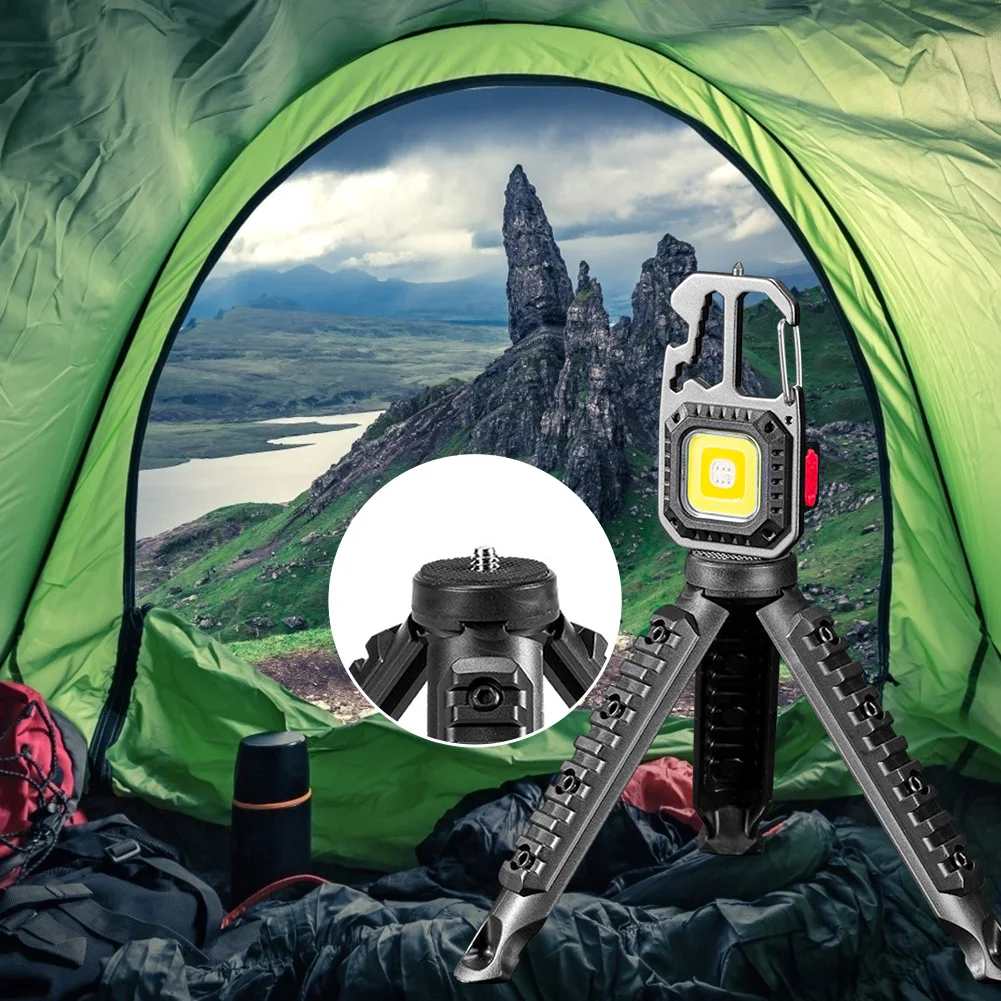 Карманный брелок-фонарик-штатив для кемпинга карманный фонарь подставка пешего