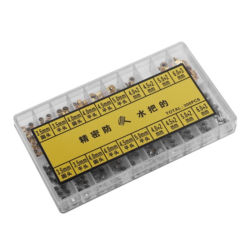 Waterproof Watch Crown Parts Replacement Assorted Gold & Silver Dome Flat Head Watch Accessories Repair Tool Kit For Watchmaker