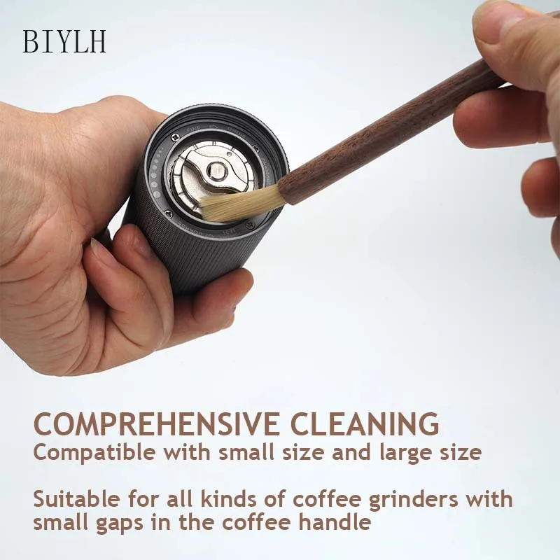 Щетка для очистки кофейного порошка BIYLH щетка зерен из массива дерева детали