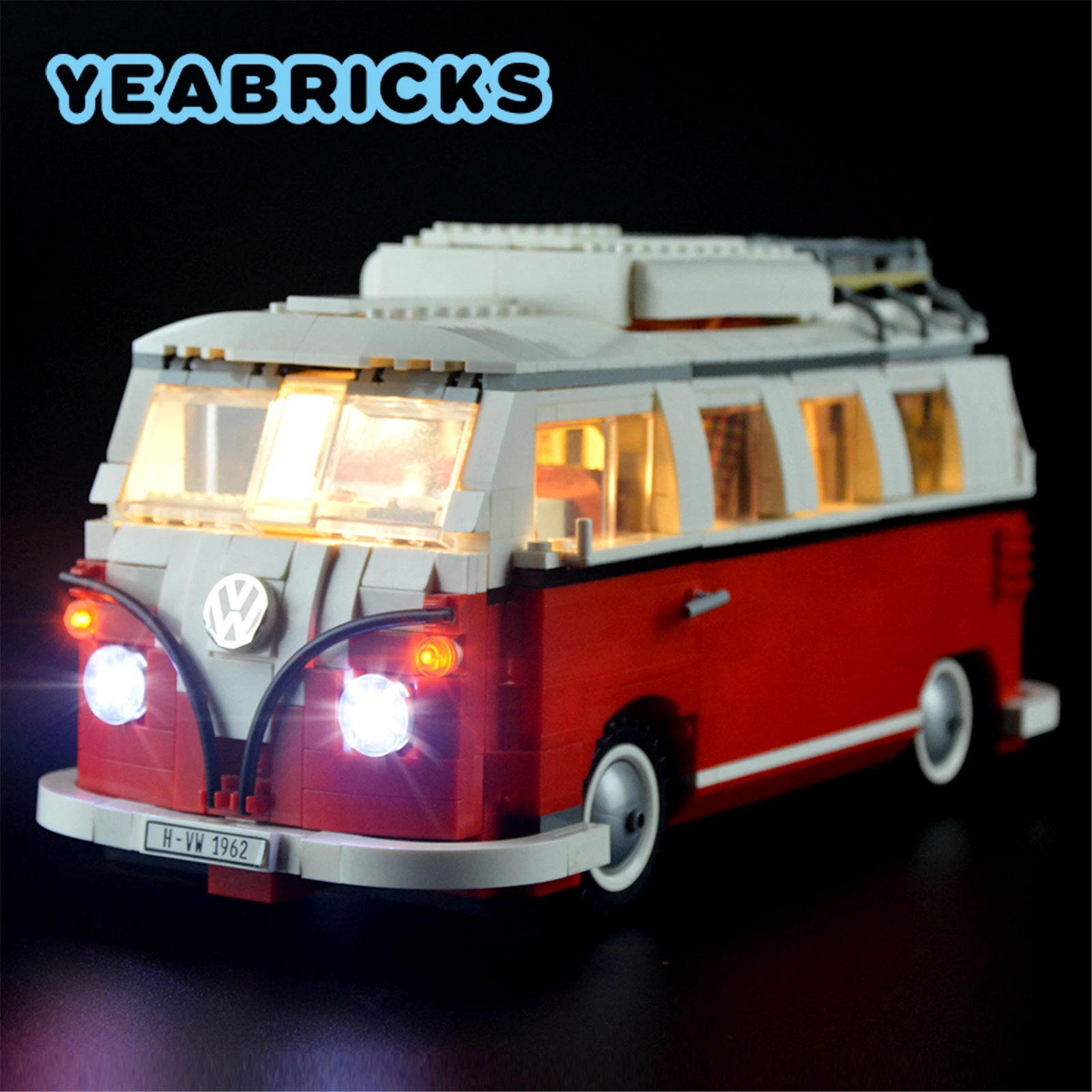 Набор строительных блоков YEABRICKS со светодиодсветильник кой для прицепа грузовика 10220 T1 (не входит в комплект), игрушки для детей
