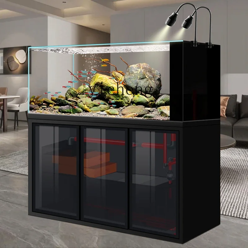 ZC гостиная бытовой поток резервуар ультра-белое стекло родной ландшафтный