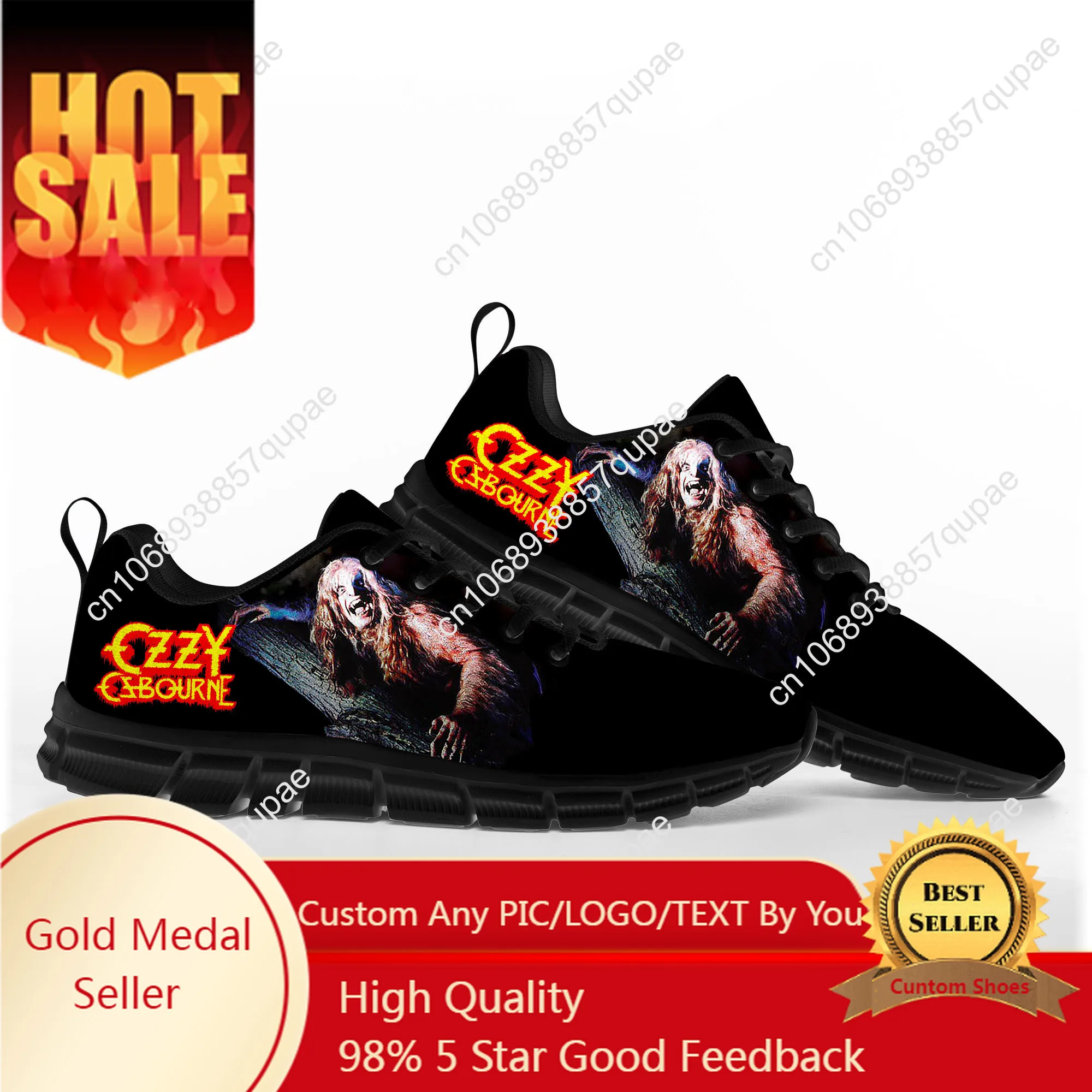 

Спортивная обувь Ozzy Metal рок певица Осборн Мужские Женские подростковые дети детские кроссовки Повседневная индивидуальная Высококачественная обувь для пар