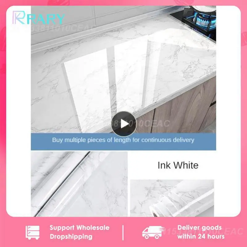

Kitchenware High Quality Waterproof Marble Sticker Oil-proof Stickers Fireproof Film Refurbished Stickers Decorative Detachable