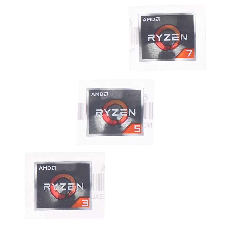 Наклейка серия процессоров AMD ATHLON Ryzen R 3 5 7 логотип PRO7 1 шт. | Канцтовары для офиса и