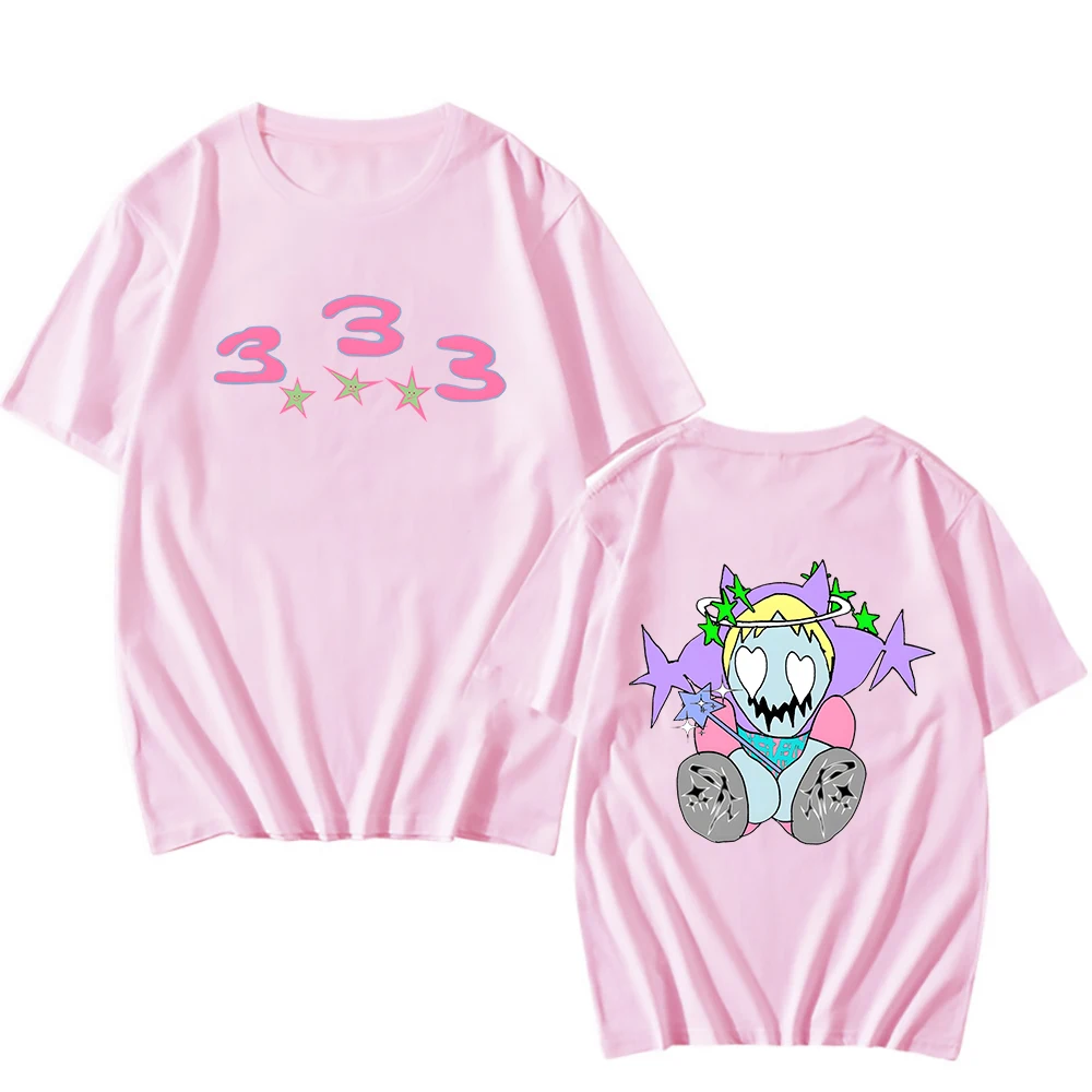 

Bladee 333 Oversized Hip Hop Anime T-shirts Punk Fashion Manga Tshirt Print 100% Cotton Men/women Tee-shirt Short Sleeve T-shirt