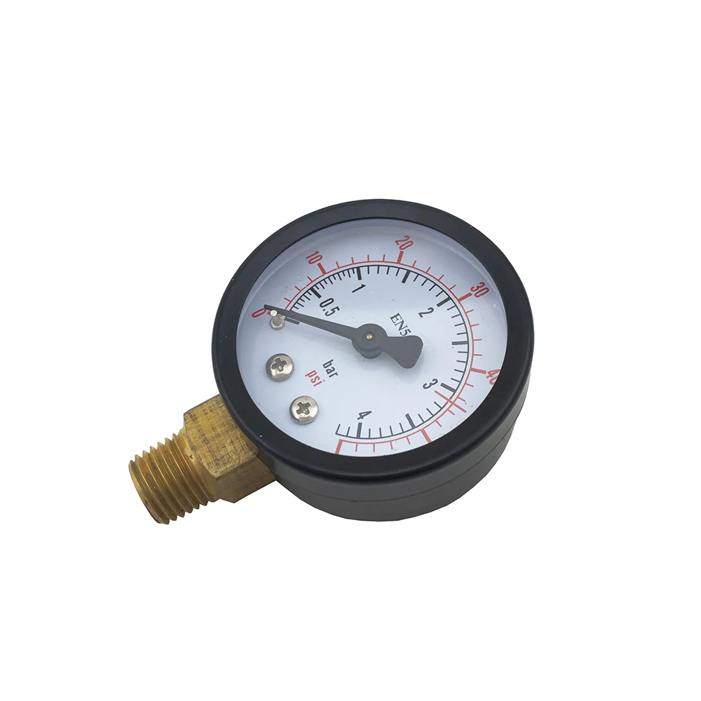 

Low Pressure Gauge 0-60 PSI Working Pressure 1/4" NPT for Oxygen Homebrew Kegerator Beer Keg Co2 Regulator