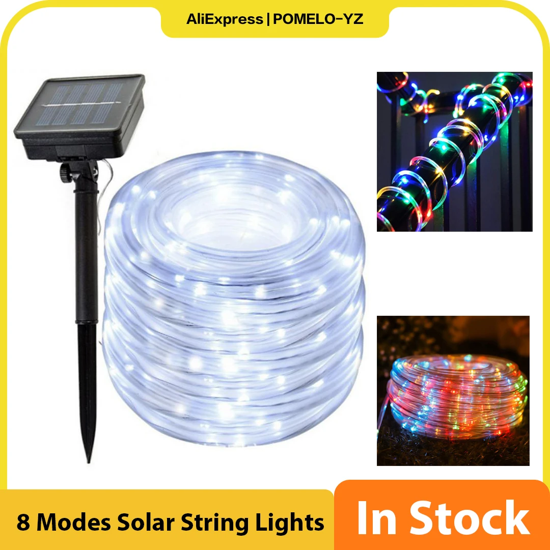 

Водонепроницаемая светодиодная гирлянда, 8 режимов, 7/12/22/32 м, Ip44, 7/12/22/32 м