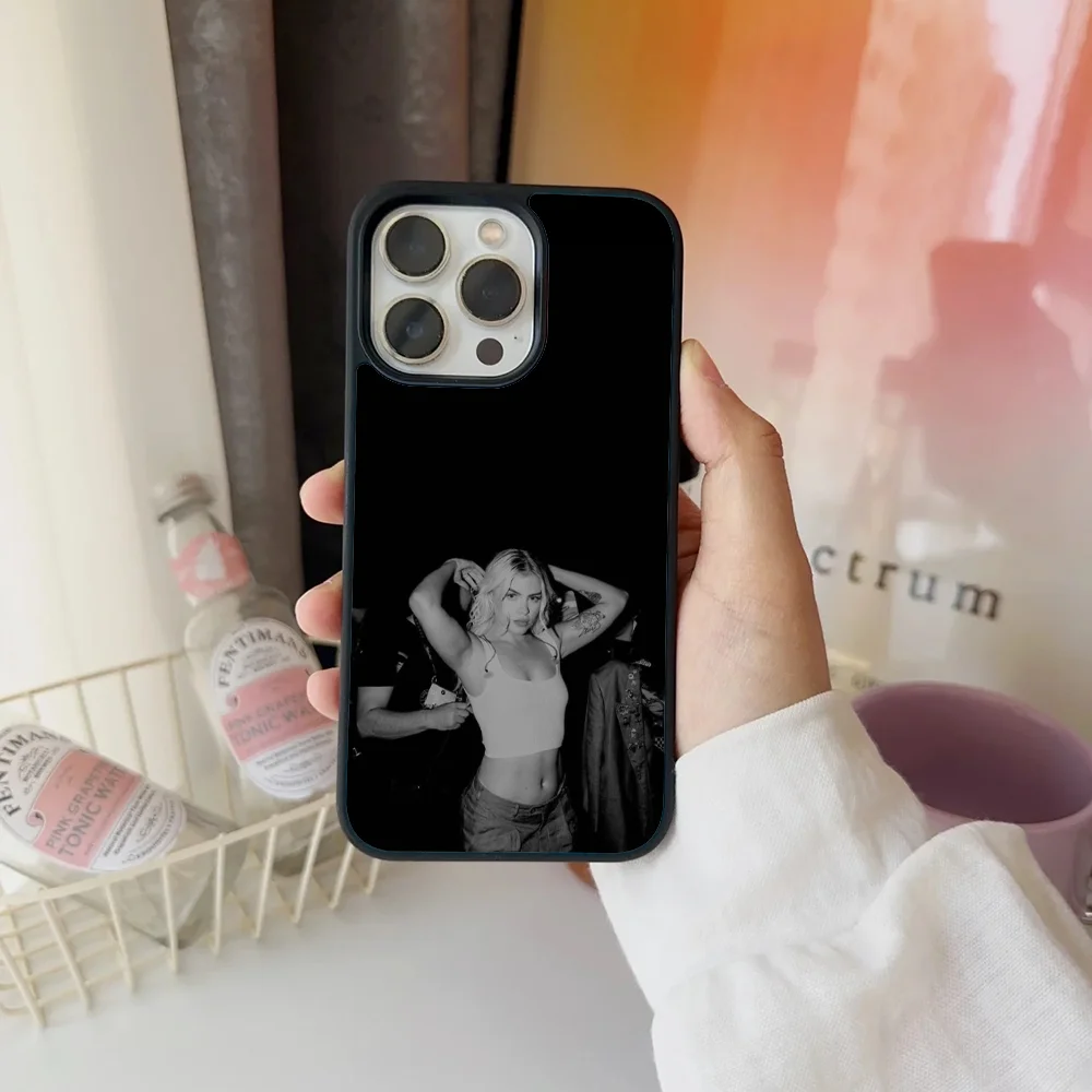 Чехол для телефона Luisa Sonza Singer IPhone 11 12 13 14 15 16 Plus Pro Max зеркальный акриловый чехол из