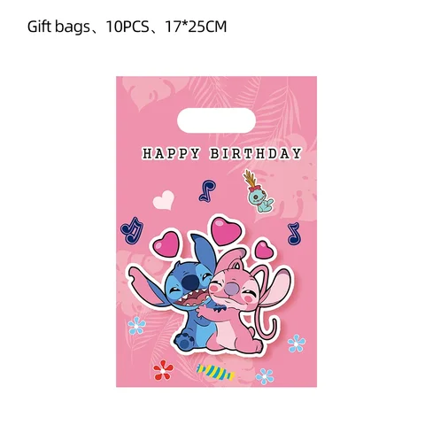 Одноразовая посуда Disney Lilo Stitch розовый