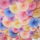 10 см 4-дюймовый веера из папиросной бумаги Pinwheels, подвесные цветочные бумажные поделки для детского душа, вечерние украшения на день рождения, свадьбу, Рождество