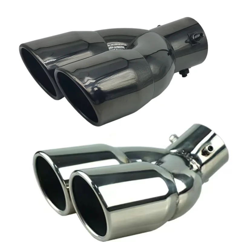 1 шт. автомобильная выхлопная труба универсальный двойной выпускной наконечник