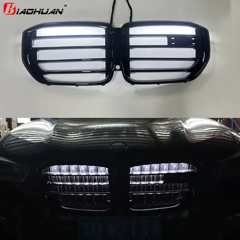 Фото BMW X6 G06 2023-2024 xDrive30i 40i M60i M50D XDrive30d Модернизированный X5M F95 X6M F96 Передний радиатор со светодиодным бампером LCI Решетка №3