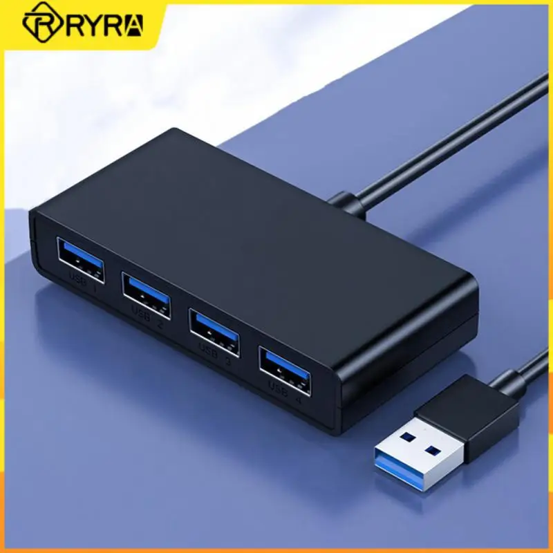 

RYRA 4 Port USB 3.0 Hub USB Splitter 4 Port All in One For PC Windows Mac Computer Accessories Super Speed Data transmission hub