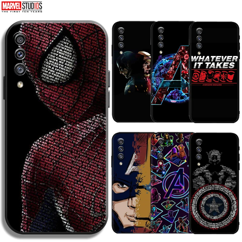 

Marvel Avengers Phone Case For Samsung Galaxy A70 A70s Silicone Cover Coque Back Funda Bumper Ultra-Thin