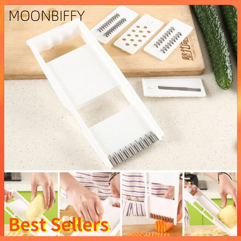 

6 In 1 Vegetables Slicer Stainless Steel Blades Cutter Carrot Potato Grater Kitchen Tools Ucumber Fruits Salad Shredder Cheese