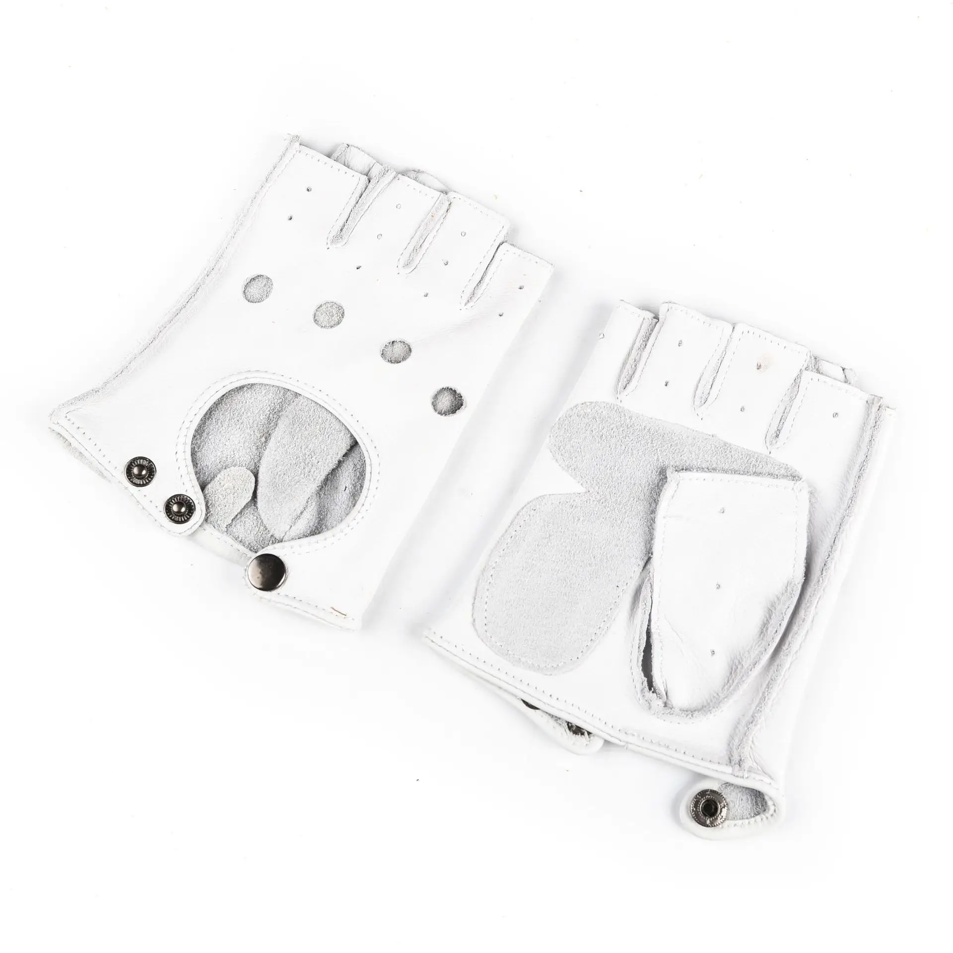 

Перчатки из натуральной воловьей кожи, мужские перчатки для фитнеса в стиле ретро с полупальцами, женские нескользящие перчатки для езды на мотоцикле, спорта на открытом воздухе