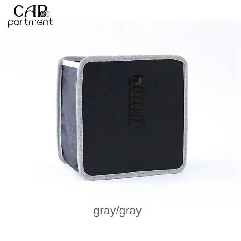 

Складная корзина для хранения, многофункциональная портативная складная корзина для мусора, практичная подвесная кожаная Портативная сум...