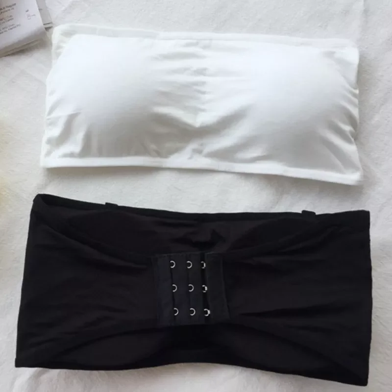 

CottonTube Bra Breast Wrap Strapless Adjustable Bras Underwear Wedding Shoulderless Backless Bra Crop Top