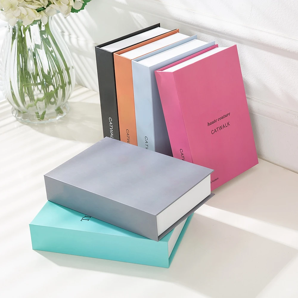 New Fashion Luxury Fake Books for Decoration Simulation Book Storage Box Coffee Table Books Villa Hotle Home Decor Shooting Prop