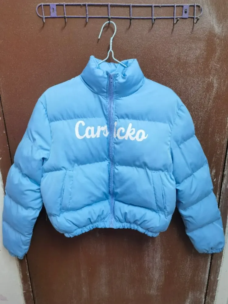 Wishyear 2023 Fashion Street Clothes Puffer Jacket Women Cotton Padded Cropped Bubble Coat Parkas Winter Warm Overcoat Outwear