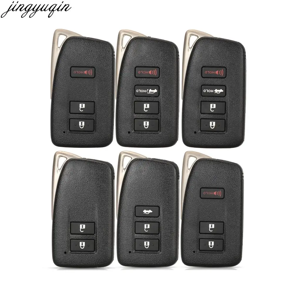 

Jingyuqin 2/3/4 Buttons Remote Car Key Case Shell For Lexus NX GS RX IS ES GX LX RC 200 250 350 LS 450H 300H Smart Keyless Fob