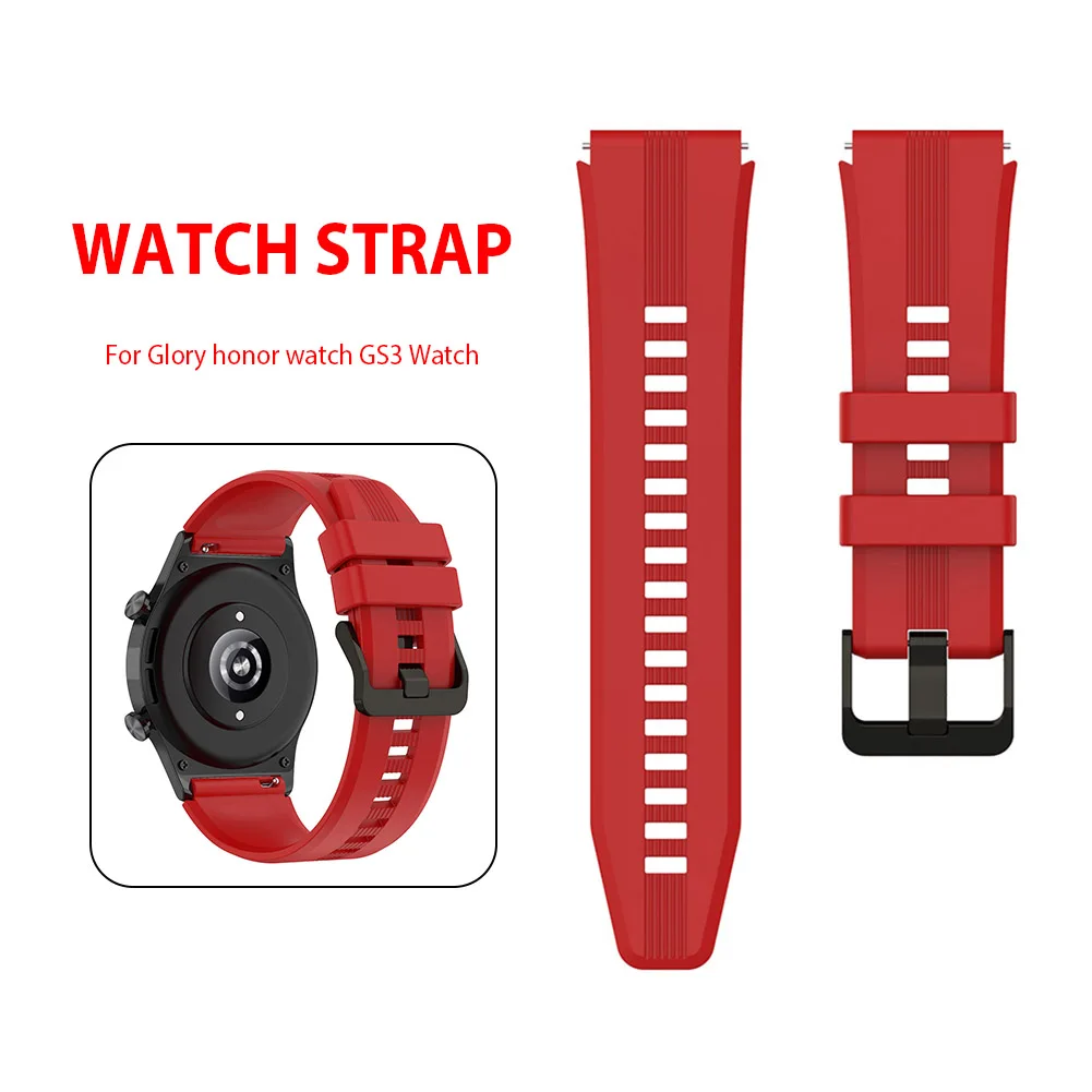 

Силиконовый Ремешок Унисекс Для Honor Watch GS3 22 мм, новый спортивный ремешок для смарт-часов, сменный Браслет для смарт-часов, Аксессуары для бра...