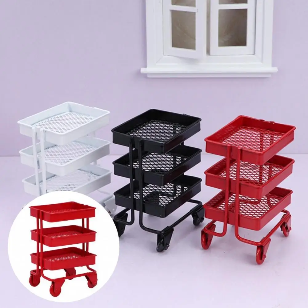 

Однотонный Забавный напольный стеллаж для кукольного домика, уникальная портативная полка для кукольного домика для микроландшафта