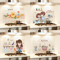 kitchen oil proof multifunctional transparent self adhesive high temperature resistant waterproof decorative sticker