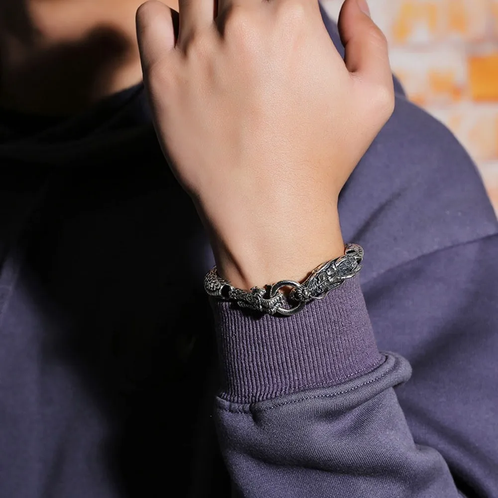 Настоящая твердая цепочка из стерлингового серебра 925 пробы мужская 10 мм