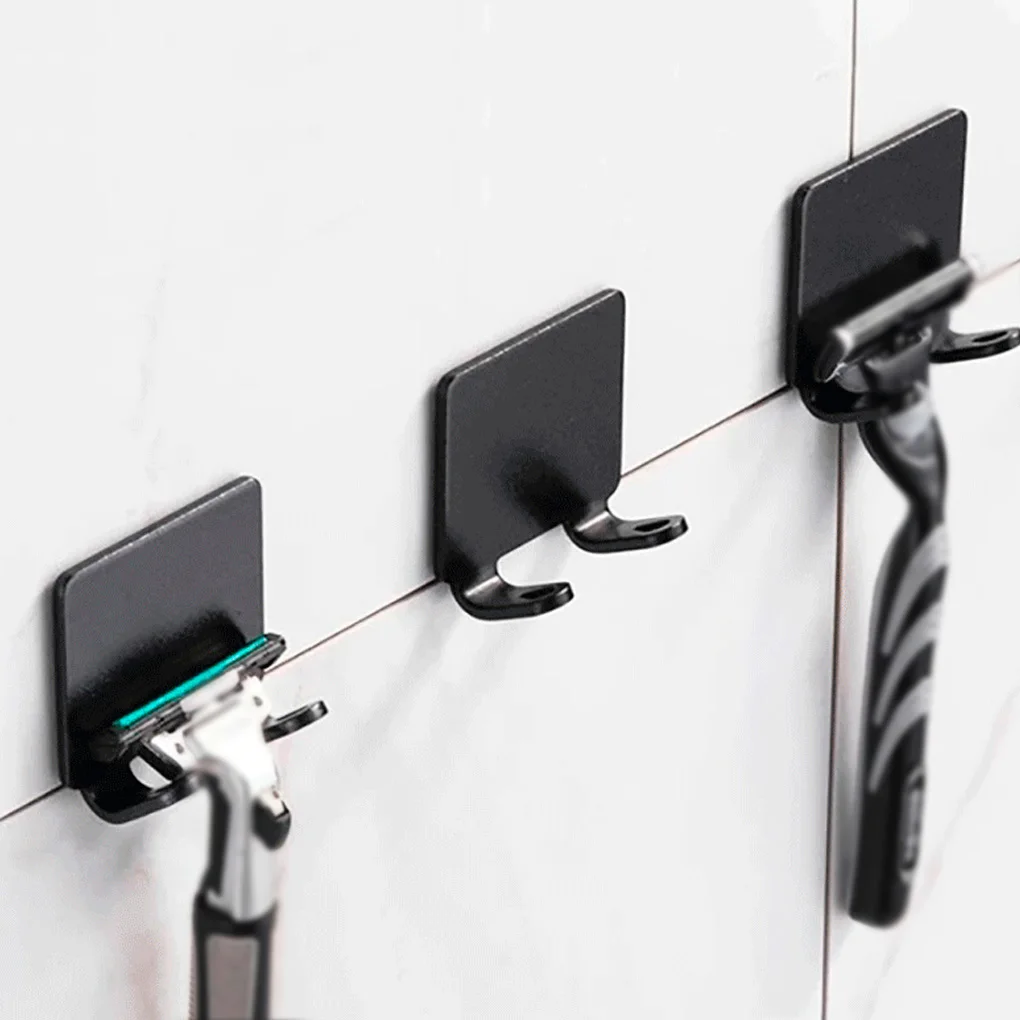 

Hot! 1/2/3/5PCS Shaving Razor Holder Alumium Men Shaving Shaver Storage Hook Wall Shelf Razor Rack Bathroom Kitchen Accessories