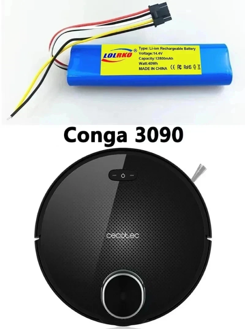 Аккумулятор для CECOTEC CONGA 3090 3091 3092 1690 1889 2090 14 4 В 12800 мАч