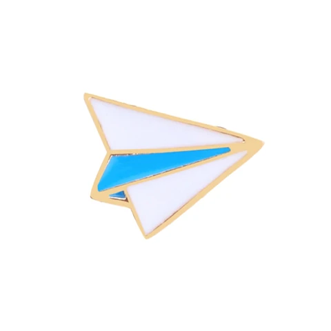 Эмалированная брошь самолет Reliatonny