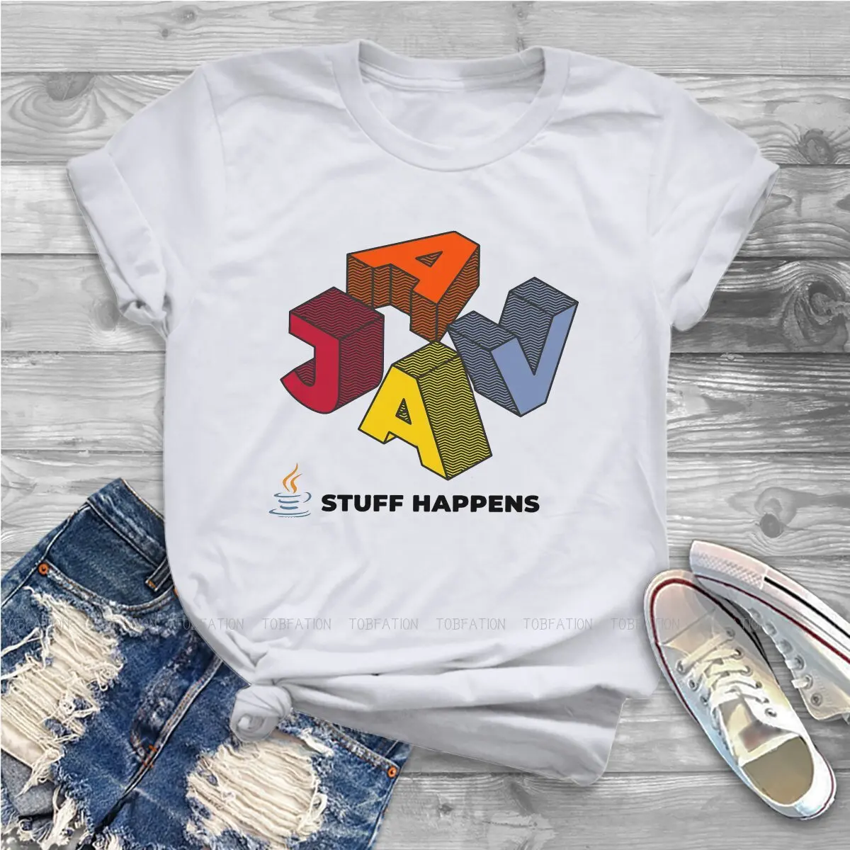 Футболка женская оверсайз с принтом пингвина и операционной системой Linux |