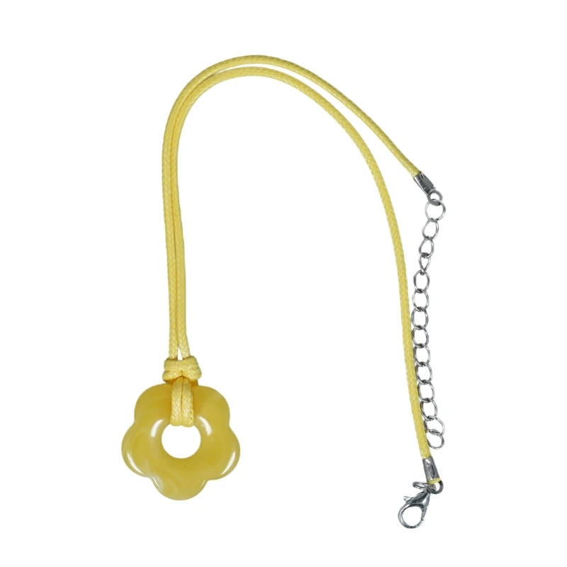 Нишевая цепочка на ключицу с полым цветком корейская студенческая регулируемая