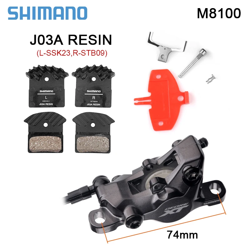 Shimano гидравлический тормоз Deore XT M6100/M7100/M8100 MTB тормоза левый правый с ротором RT66/RT76 -