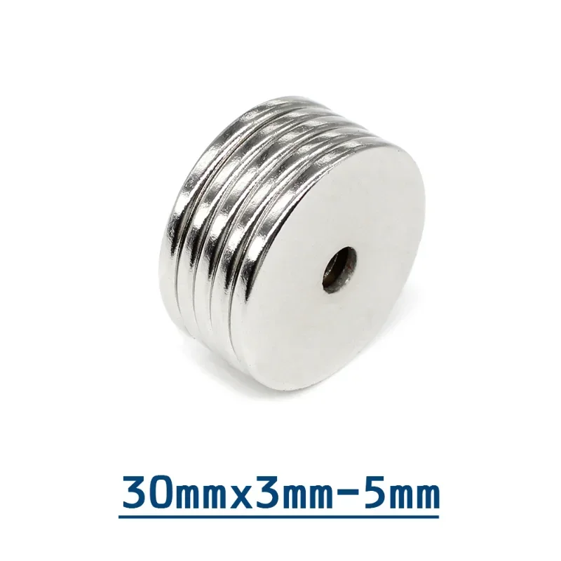 1/2/5/10/15/20/30 шт. 30 х3-5 круглые мощные магниты х3 мм отверстие 5 Х5 диск потайной