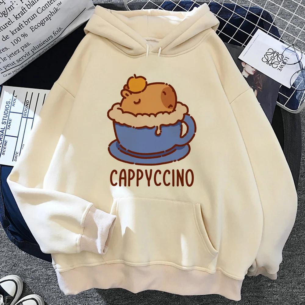 

Capybara hoodies women 90s 2023 y2k aesthetic pulls clothes female long sleeve top sweater