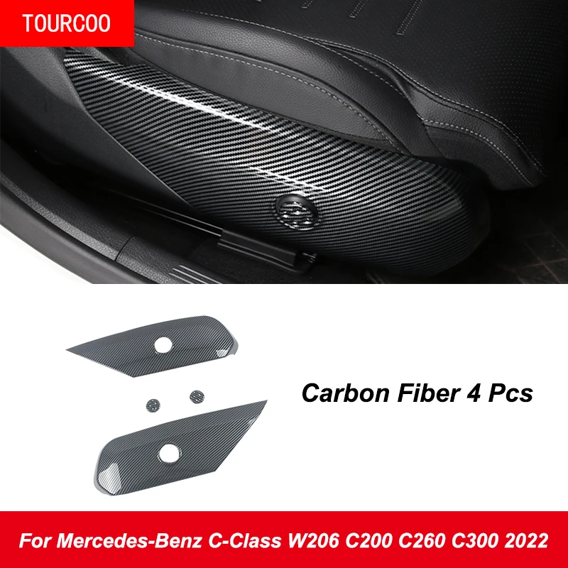 

For Mercedes-Benz C-Class W206 C200 C260 C300 2022 Front Electric Seat Adjustment Panel Frame Sticker Modified Accessories